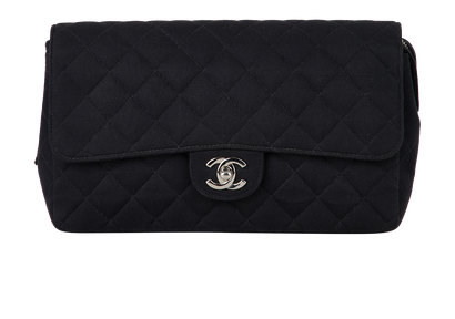 Quilted Nylon Flap Backpack Black, &pound;2,800, Handbags, Black, Nylon, Front view
